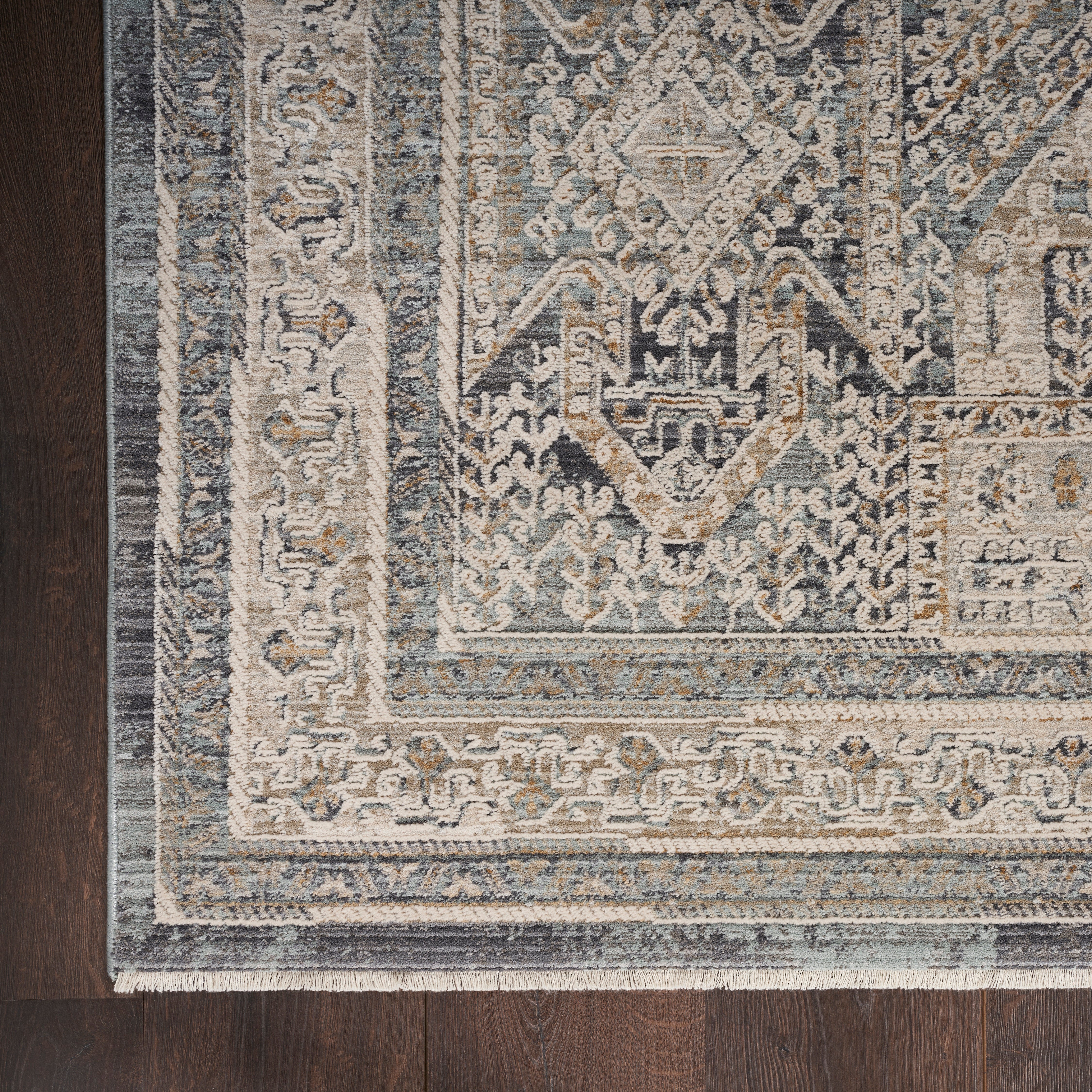 Nourison Lynx LNX01 Ivory Charcoal Rug
